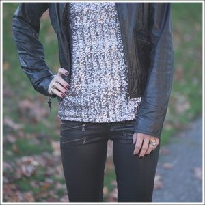 Velvet sequin top